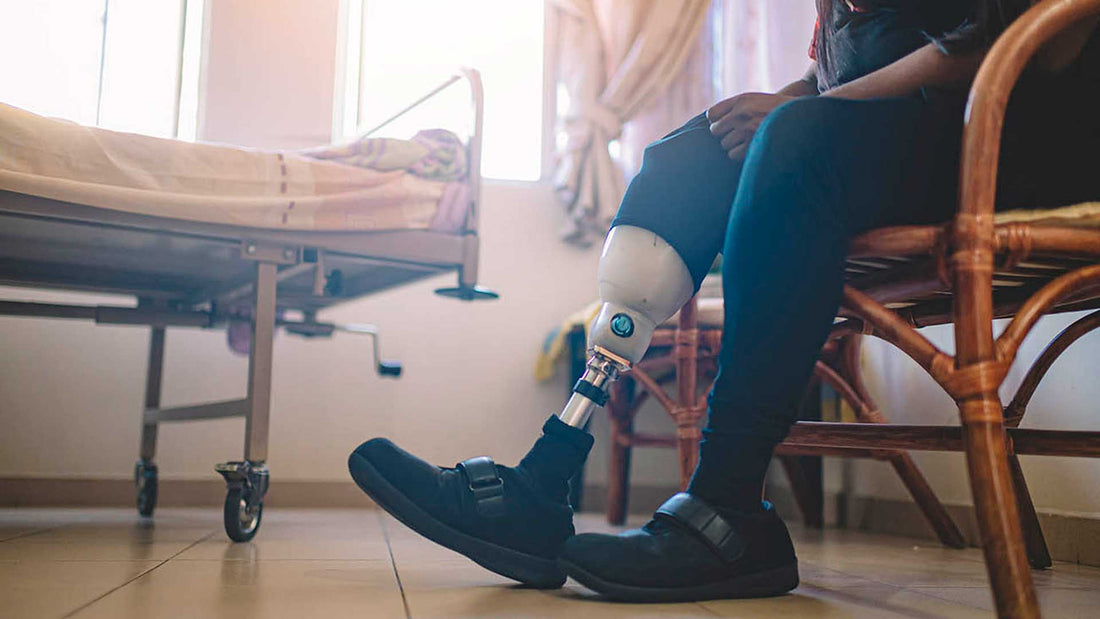 The Shower Leg, Prosthetic Device For The Shower, Recovering After An Amputation